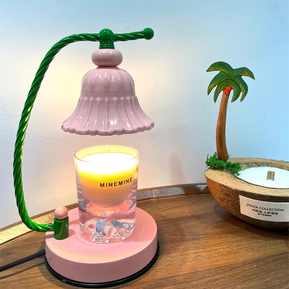 BloomAura – Charmig Rosa Glasbordslampa | Veska