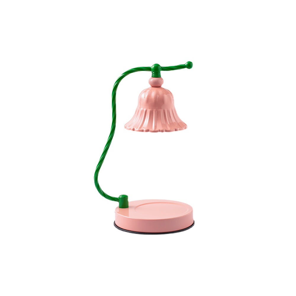 BloomAura – Charmig Rosa Glasbordslampa | Veska