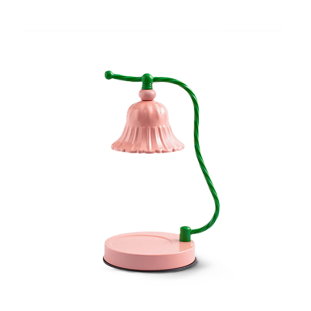 BloomAura – Charmig Rosa Glasbordslampa | Veska