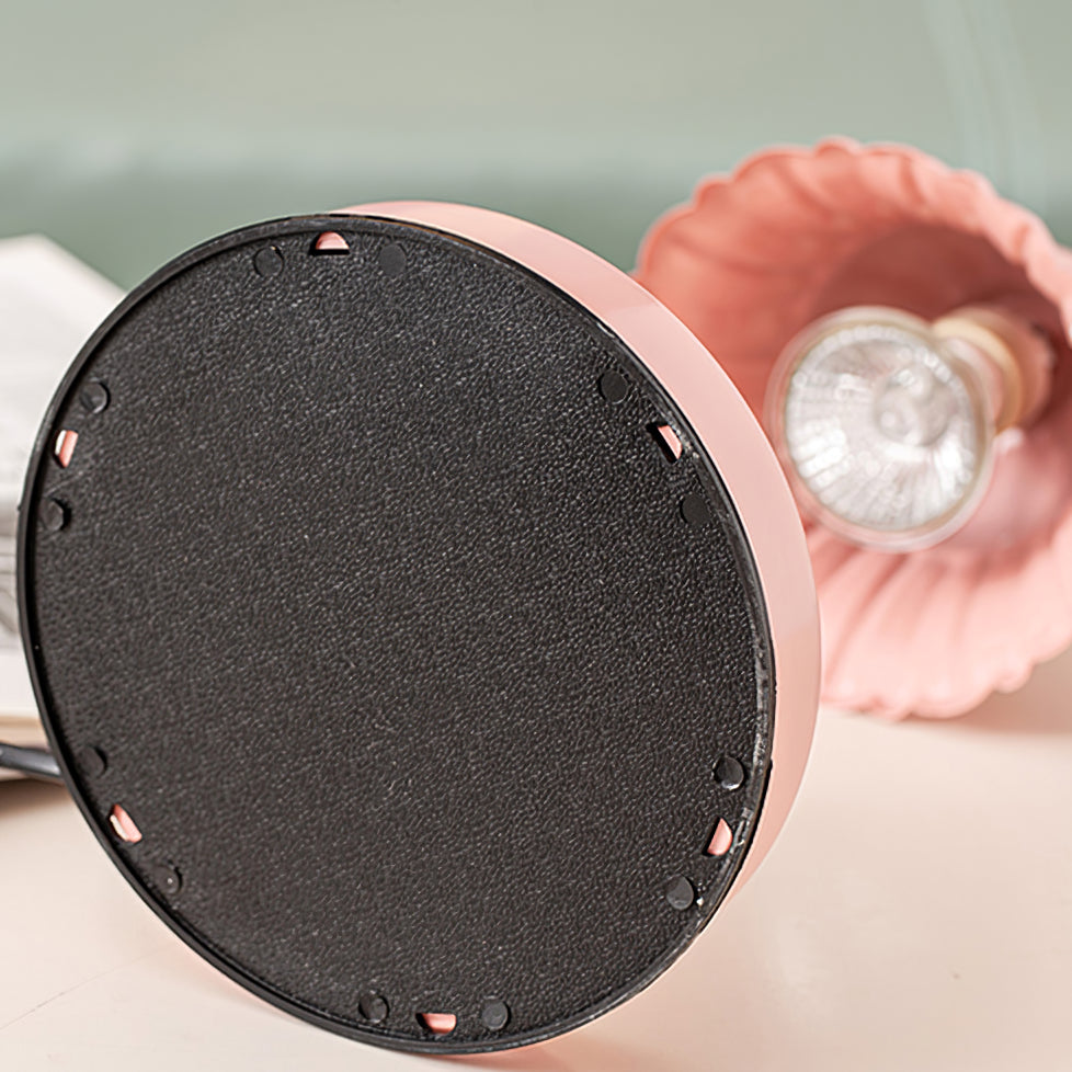 BloomAura – Charmig Rosa Glasbordslampa | Veska