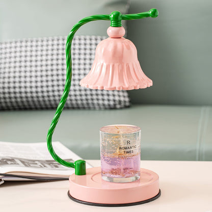 BloomAura – Charmig Rosa Glasbordslampa | Veska