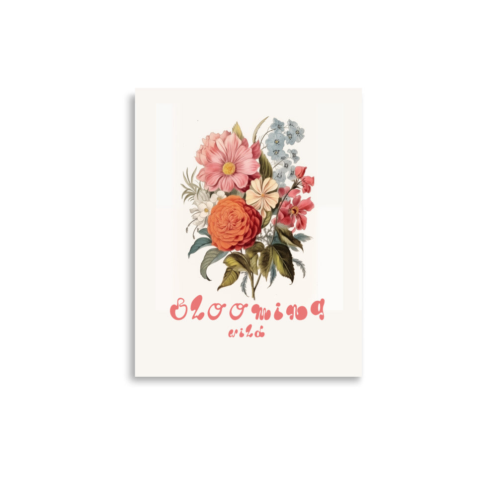 Blooming Wile - Vit | Veska 11″×14″