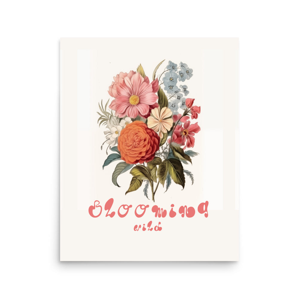 Blooming Wile - Vit | Veska 16″×20″