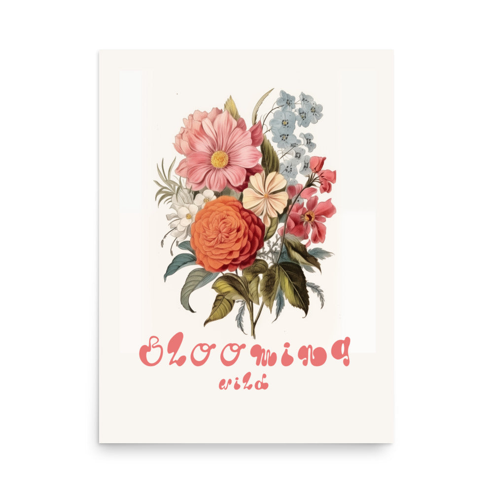 Blooming Wile - Vit | Veska 18″×24″