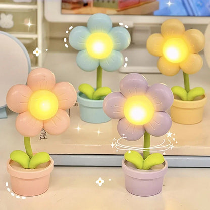 BloomLite – Atmosfärisk Blomformad Bordslampa med Mjuk LED-ljus Veska