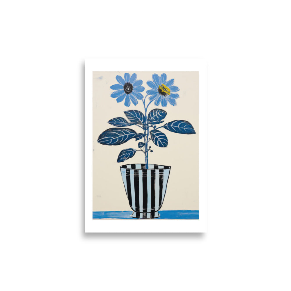 Blue Daisy | Veska 21×30 cm