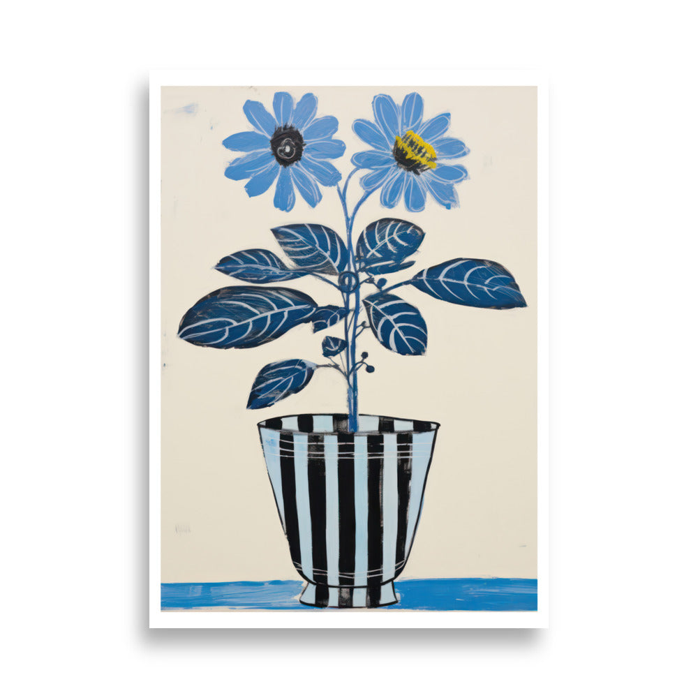 Blue Daisy | Veska 50×70 cm