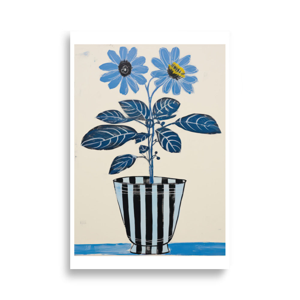 Blue Daisy | Veska 61×91 cm