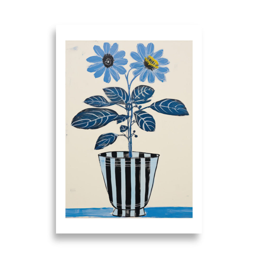 Blue Daisy | Veska 70×100 cm
