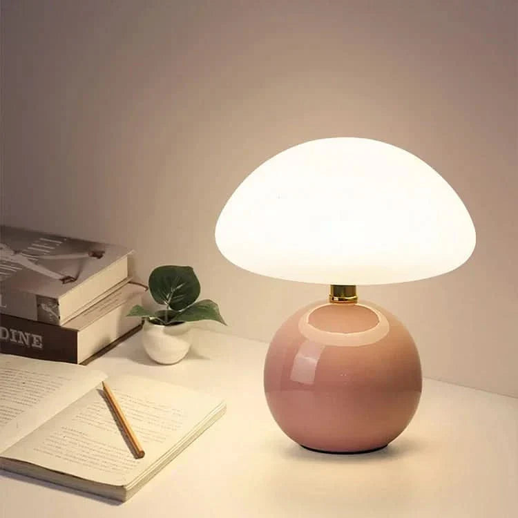 Blush Cloud Keramisk LED Bordslampa | Veska Rosa