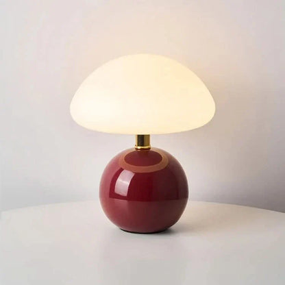Blush Cloud Keramisk LED Bordslampa | Veska Vinröd