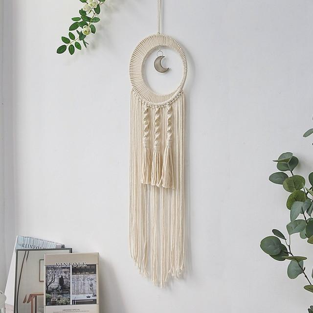Boho Handgjord Drömfångare Väggdekoration | Veska C