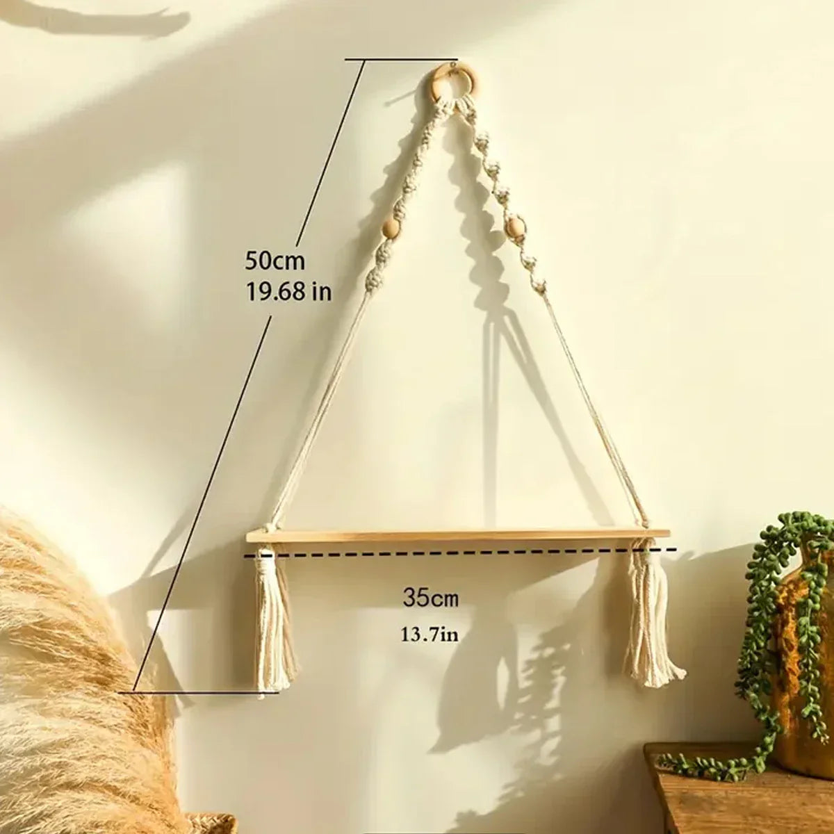 Boho Macrame Stativ Rustik Dekoration | Veska