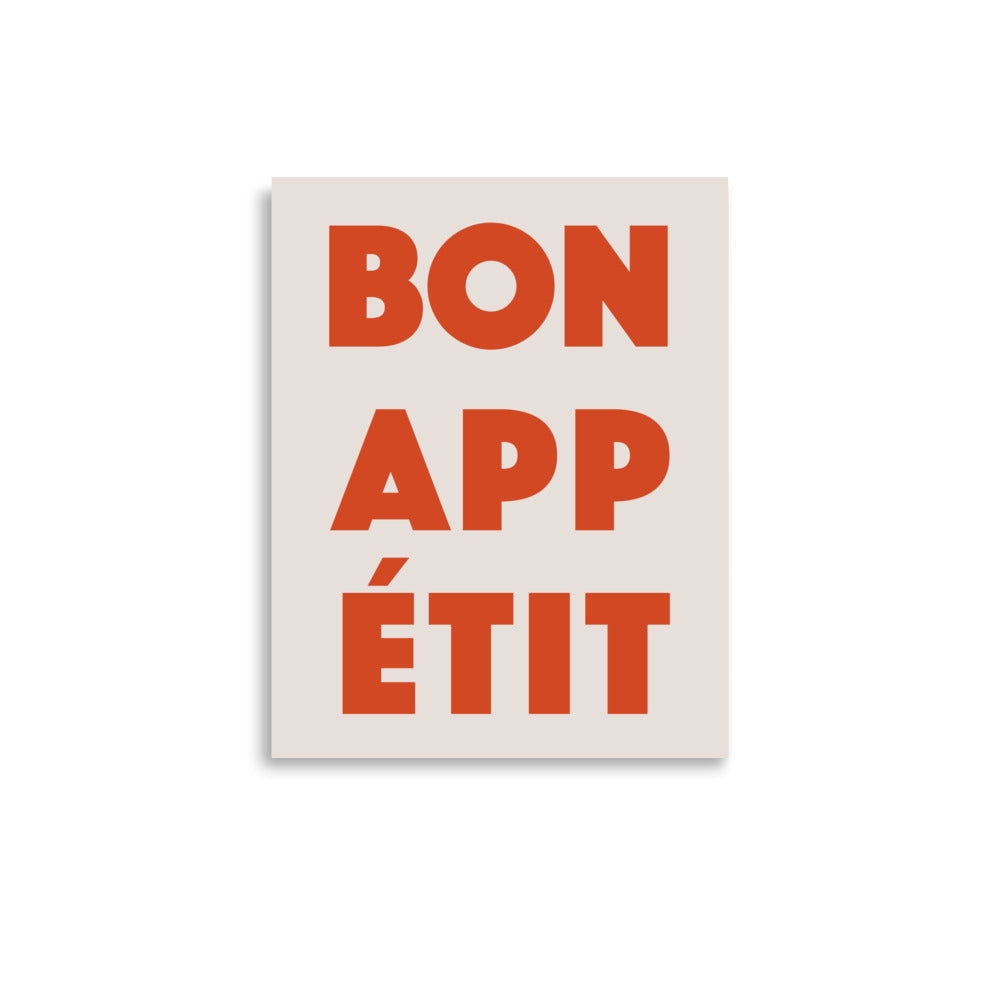 Bon Appetite - Röd | Veska 11″×14″