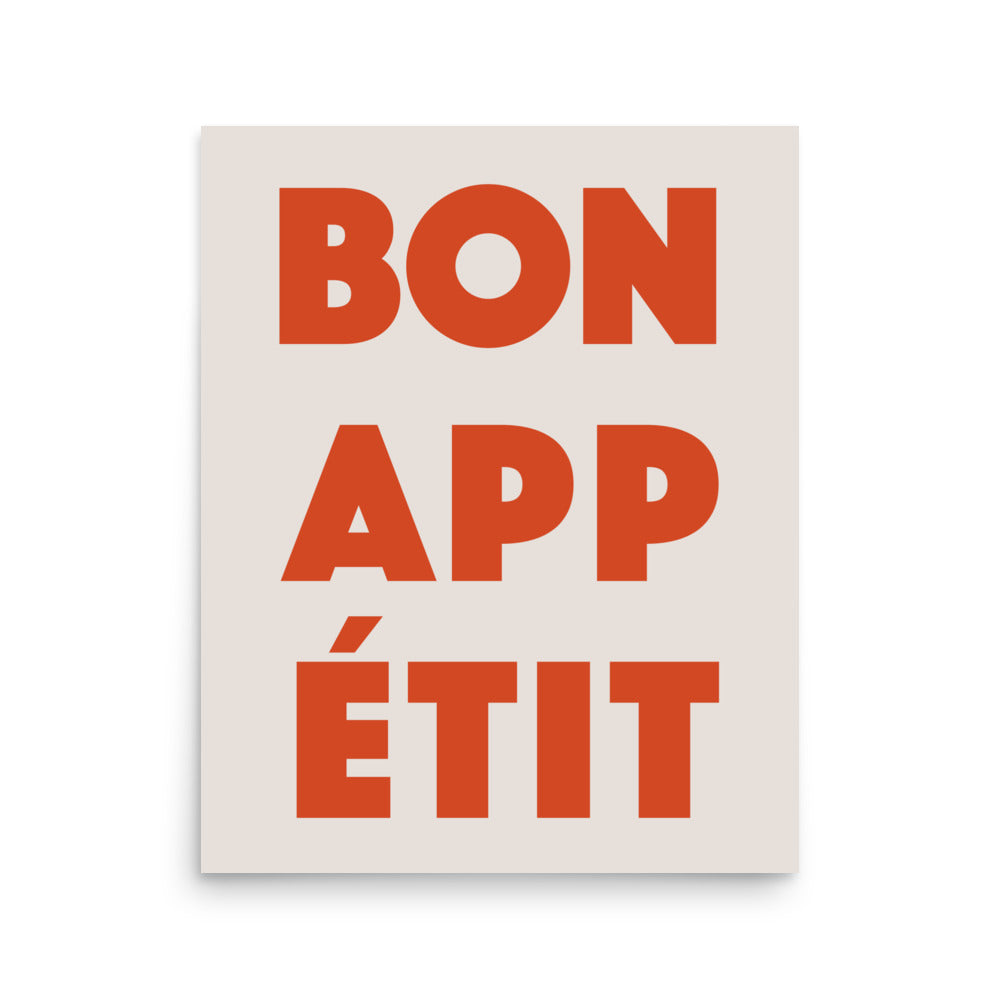 Bon Appetite - Röd | Veska 16″×20″