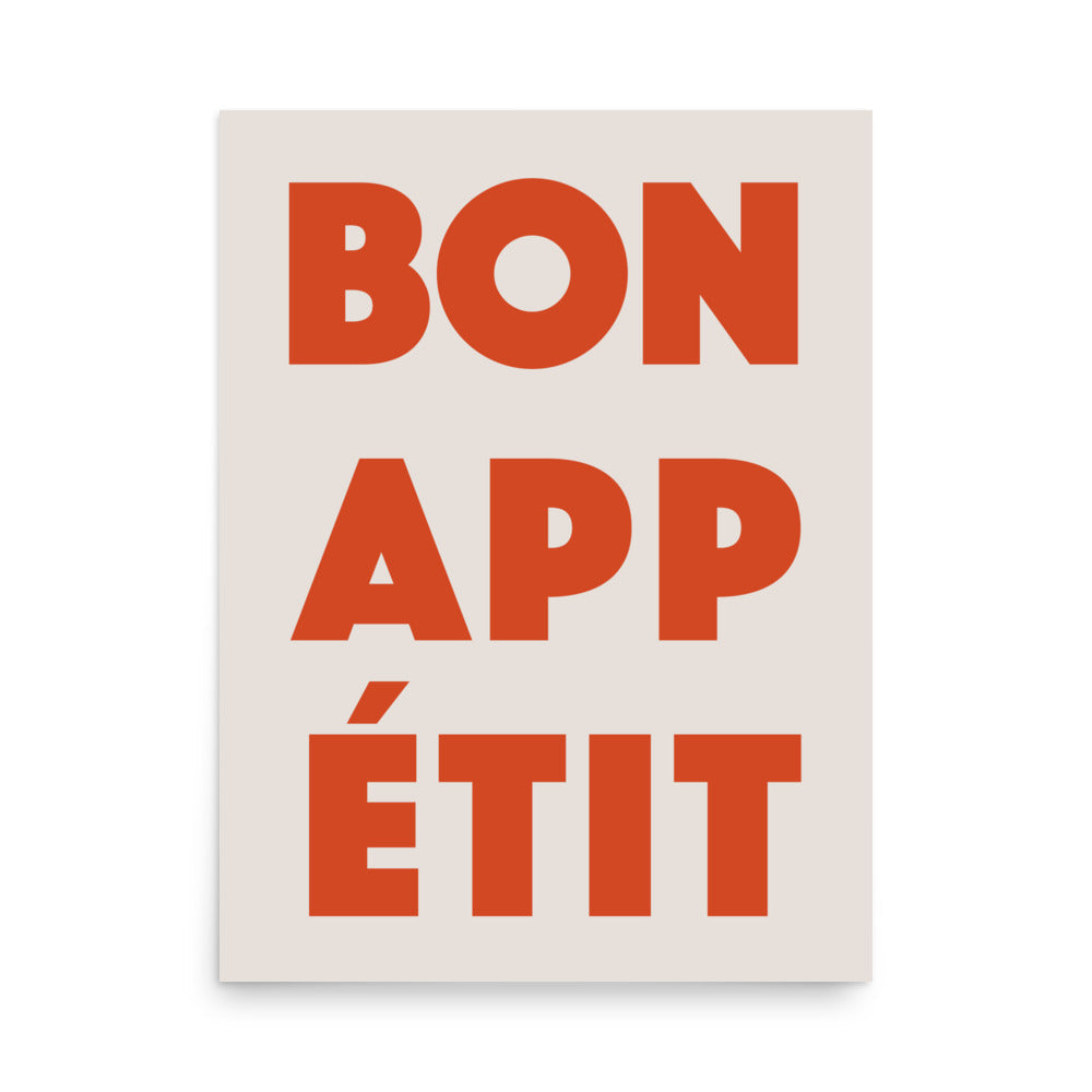 Bon Appetite - Röd | Veska 18″×24″