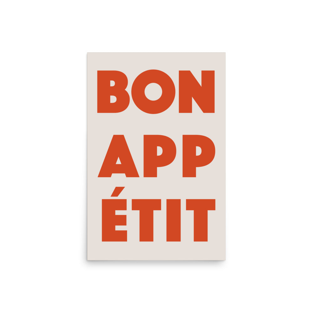 Bon Appetite - Röd | Veska 20″×30″