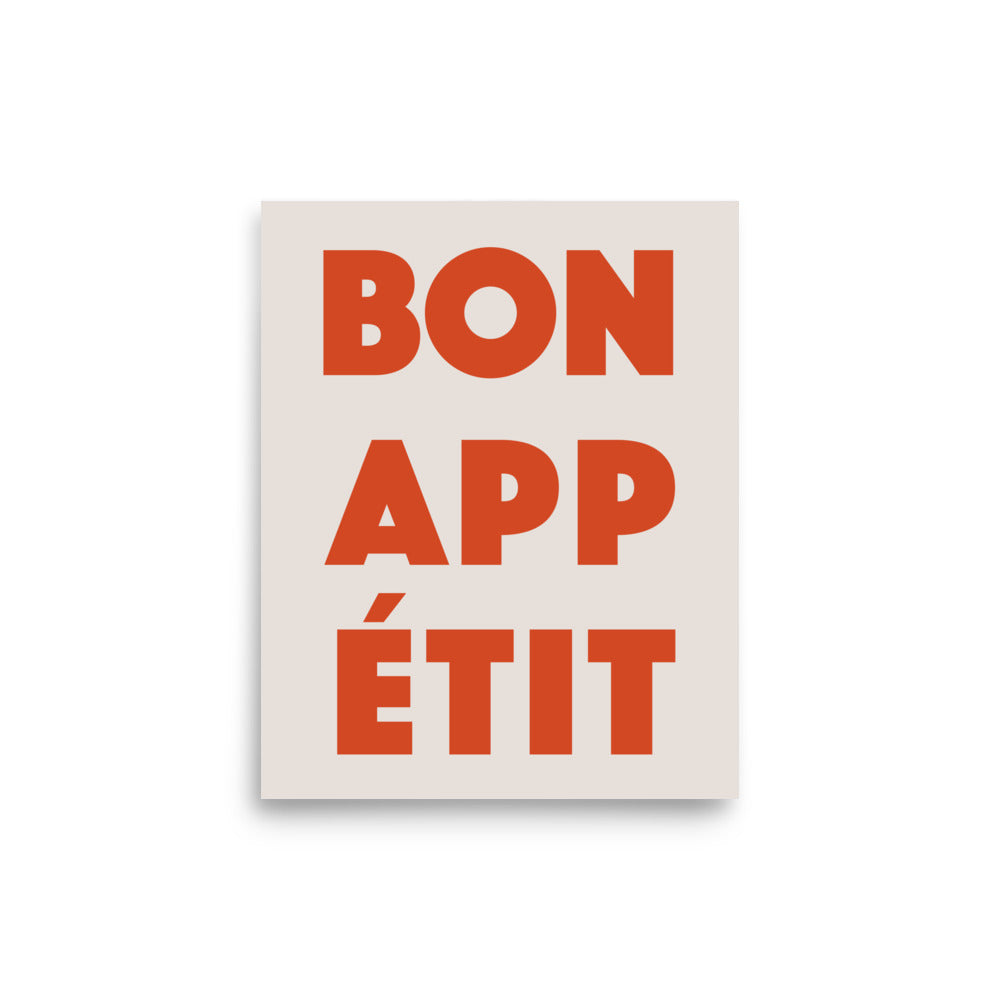 Bon Appetite - Röd | Veska 8″×10″