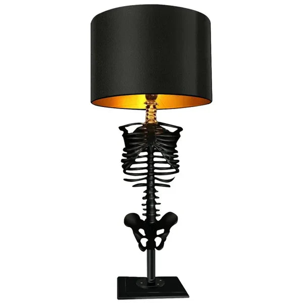 BoneLight - Mörk Skeleton Bordslampa Veska