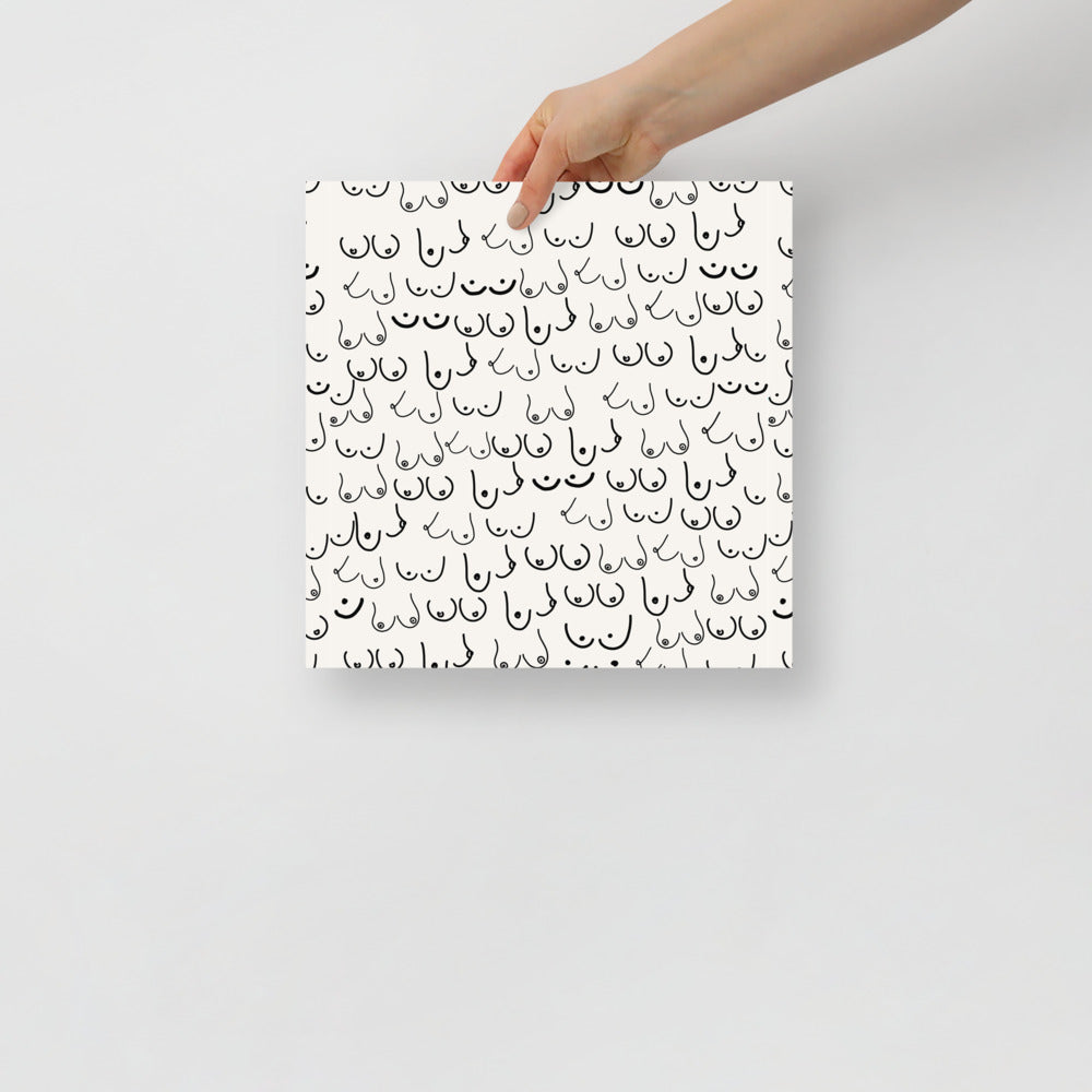 Boos Ivory Wall Art | Veska 12×12