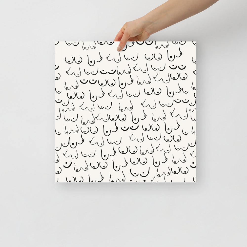 Boos Ivory Wall Art | Veska 16×16