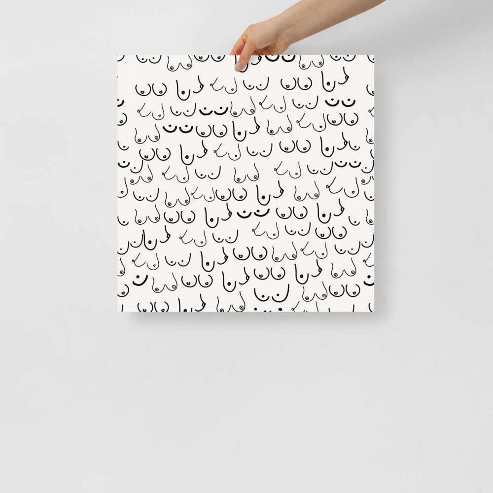 Boos Ivory Wall Art | Veska 18×18