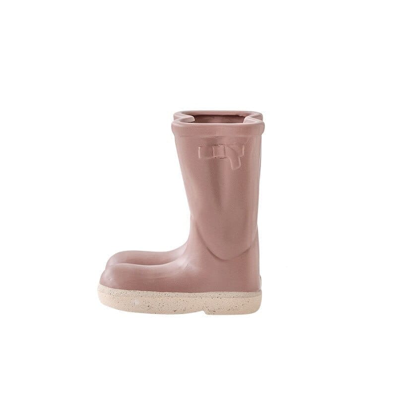 Boots Keramisk Blomm vas | Veska Rosa