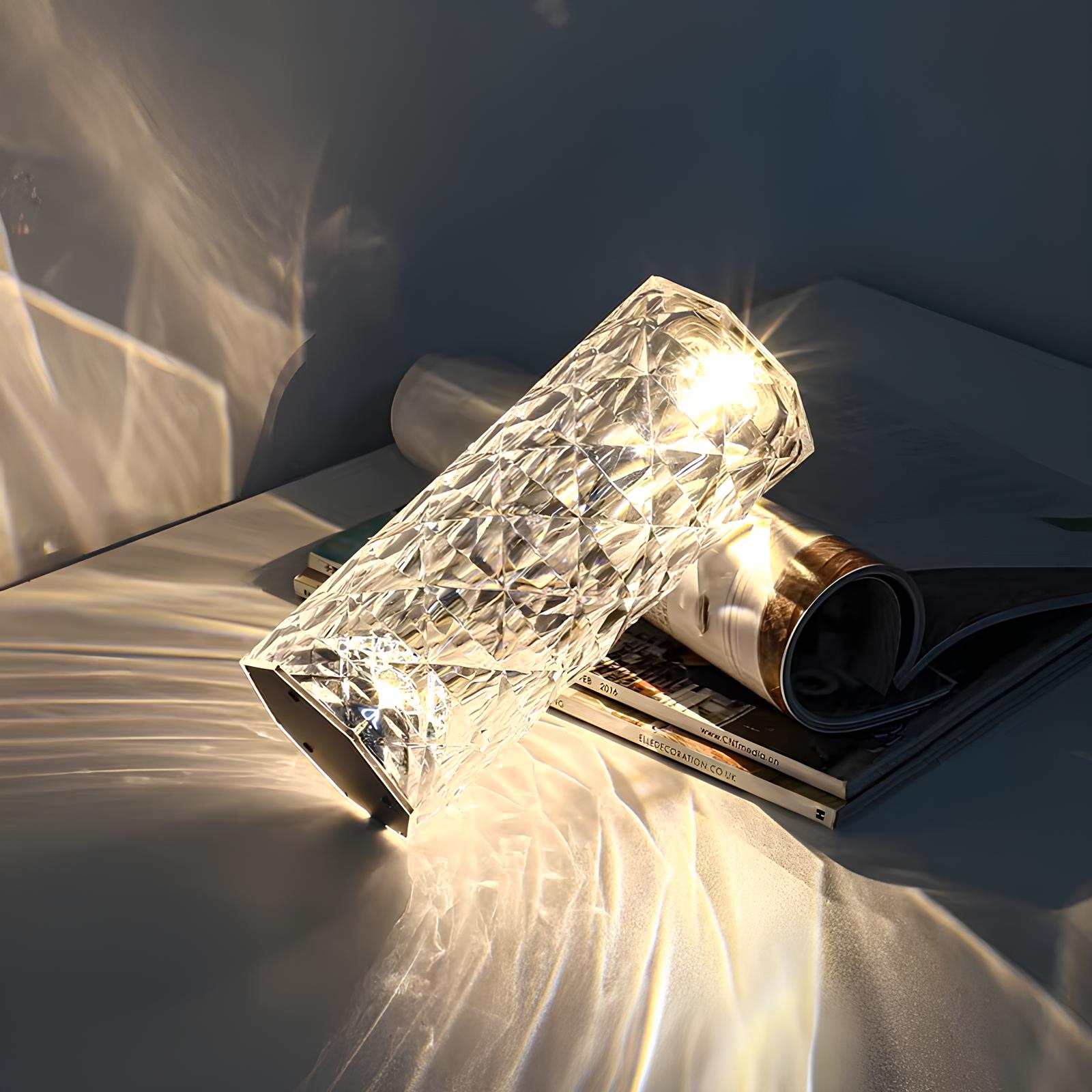 Bordslampa Akryl Touch Control Ljus | Veska
