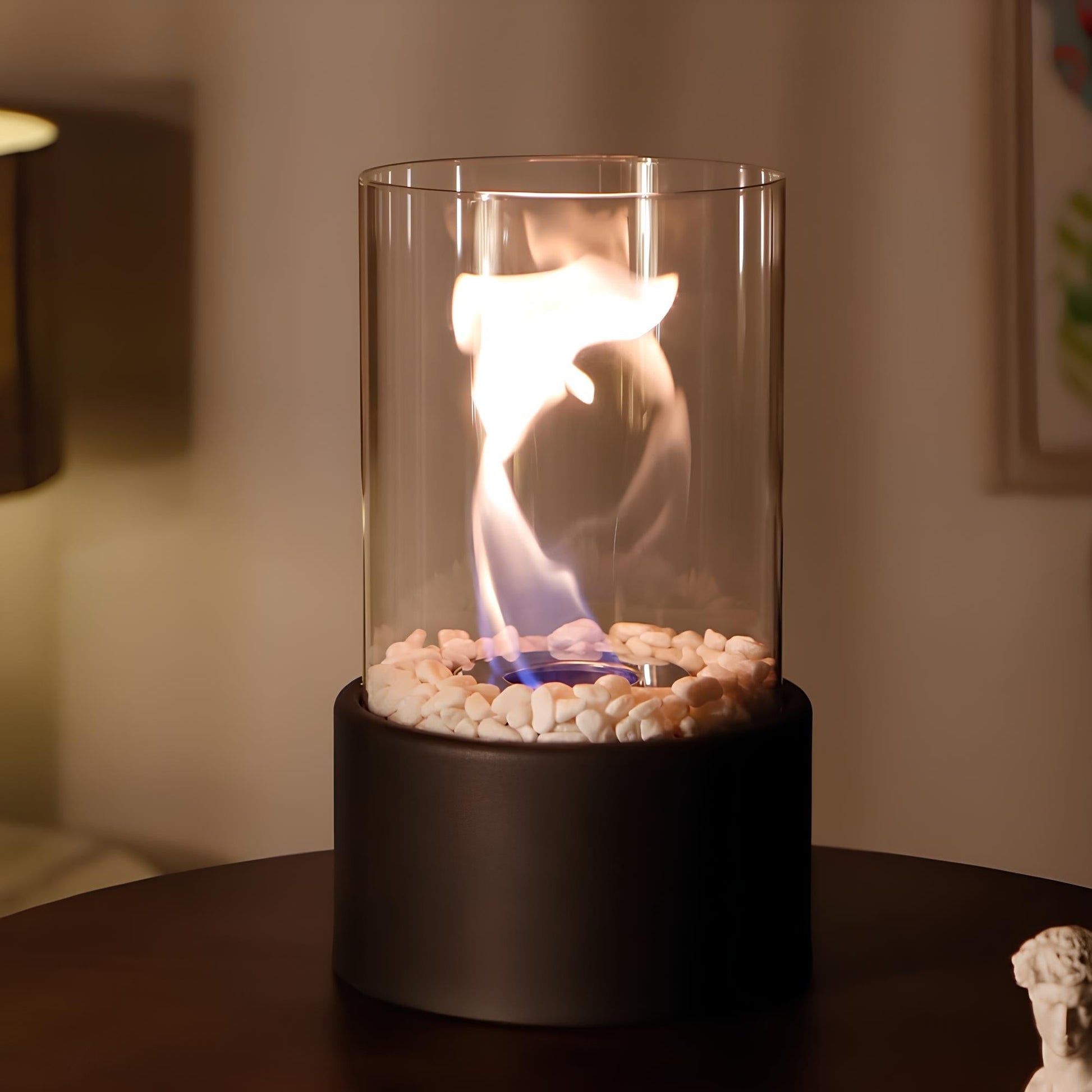 Bordslampa Glas Olja Låga Brännare | Veska