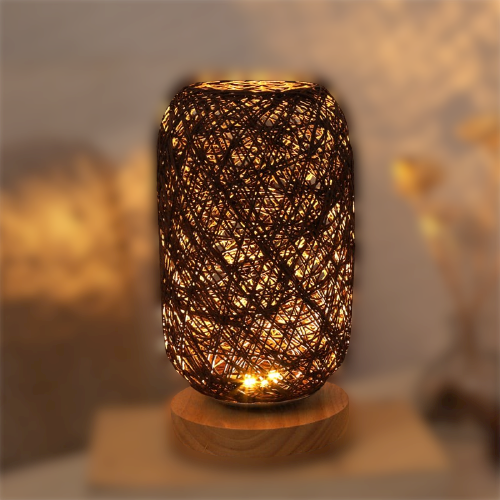 Bordslampa i rattan trä | Veska