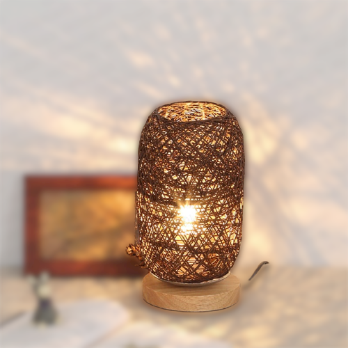 Bordslampa i rattan trä | Veska