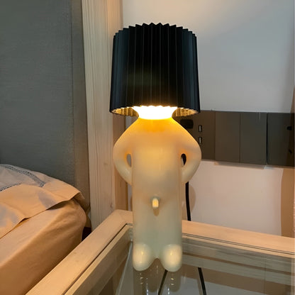Bordslampa - Kreativ lilla Shy Boy LED-lampa | Veska