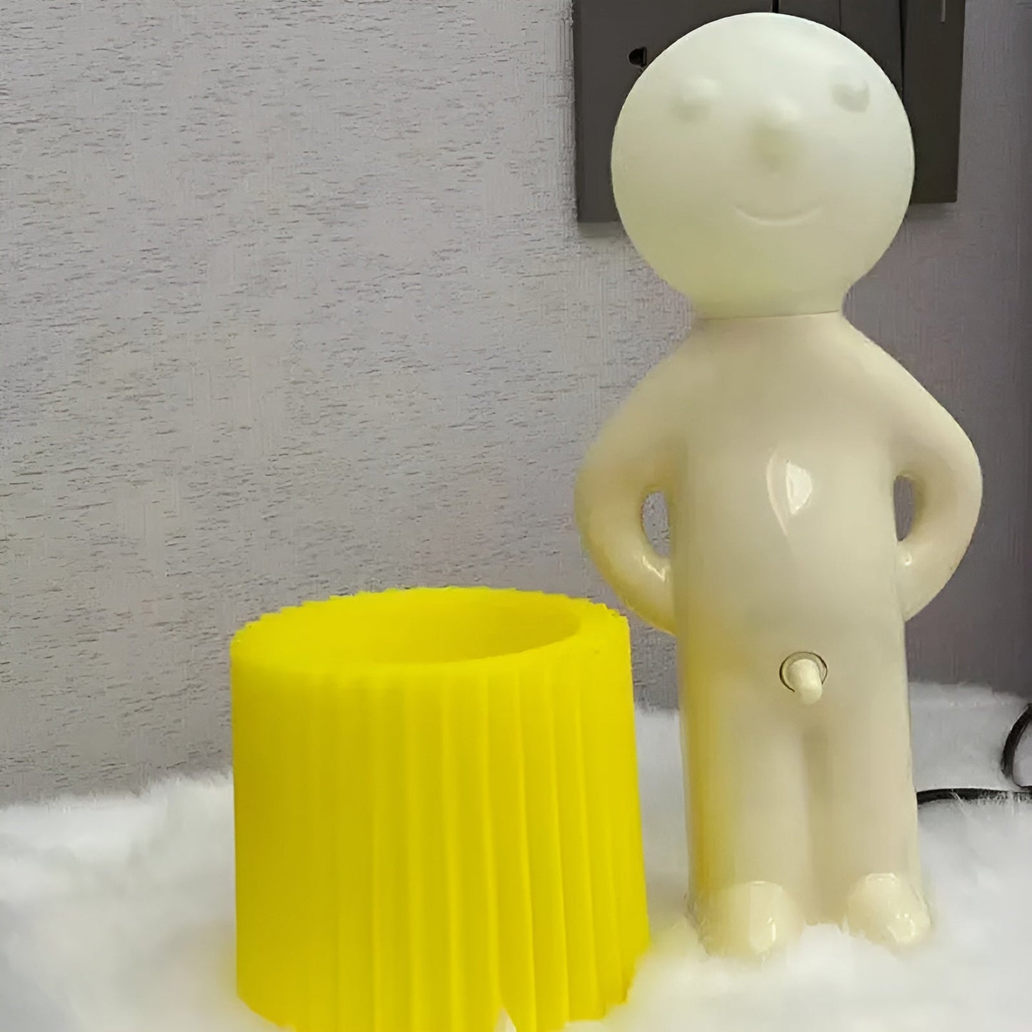 Bordslampa - Kreativ lilla Shy Boy LED-lampa | Veska