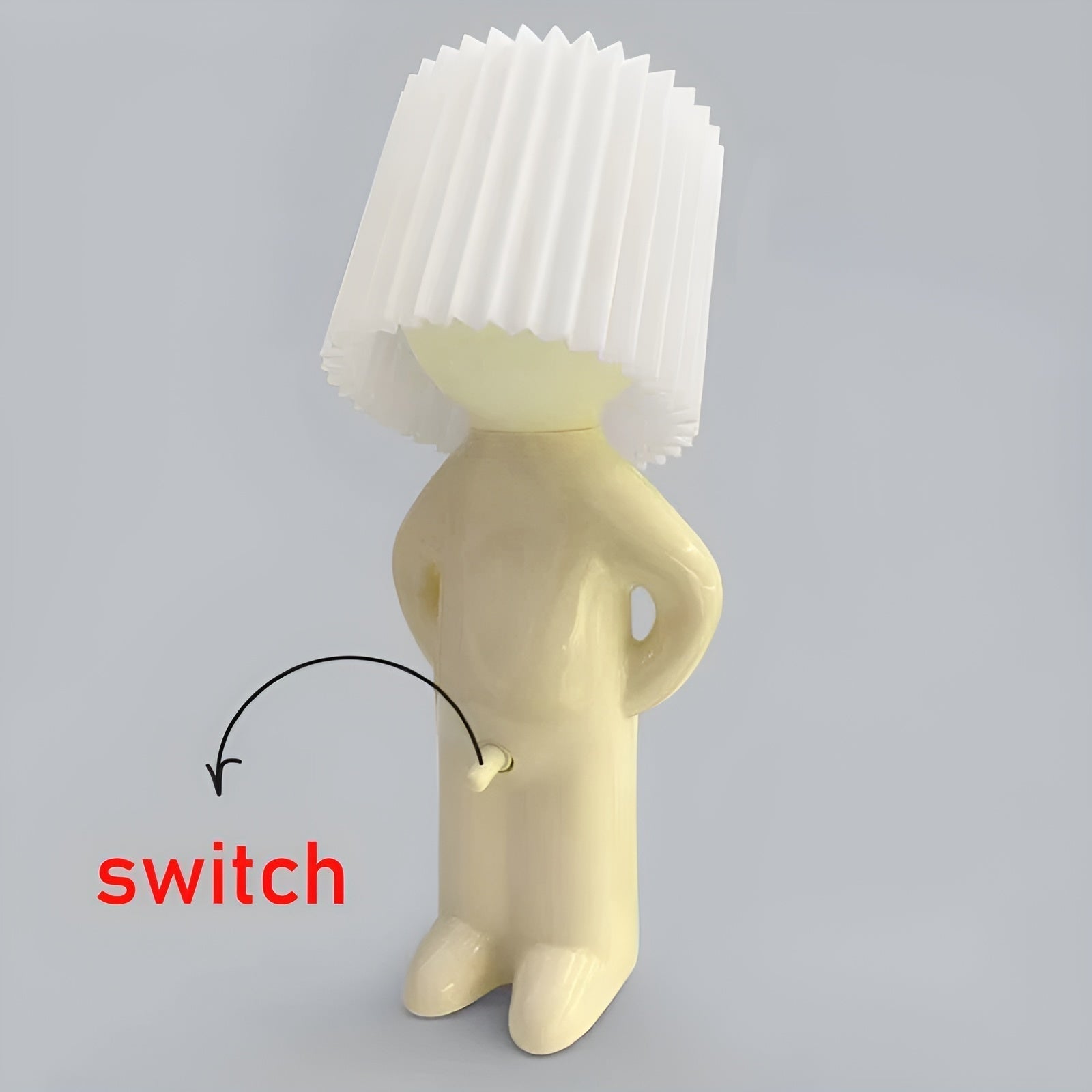 Bordslampa - Kreativ lilla Shy Boy LED-lampa | Veska