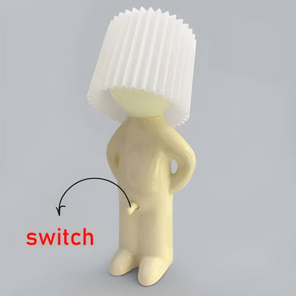 Bordslampa - Kreativ lilla Shy Boy LED-lampa | Veska