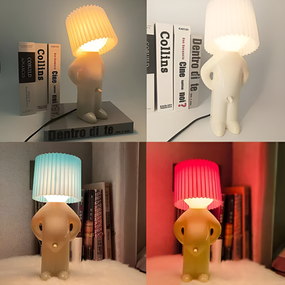Bordslampa - Kreativ lilla Shy Boy LED-lampa | Veska