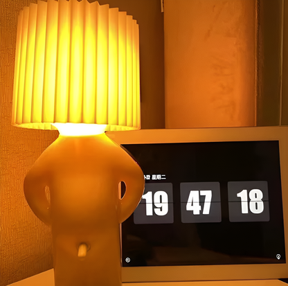 Bordslampa - Kreativ lilla Shy Boy LED-lampa | Veska
