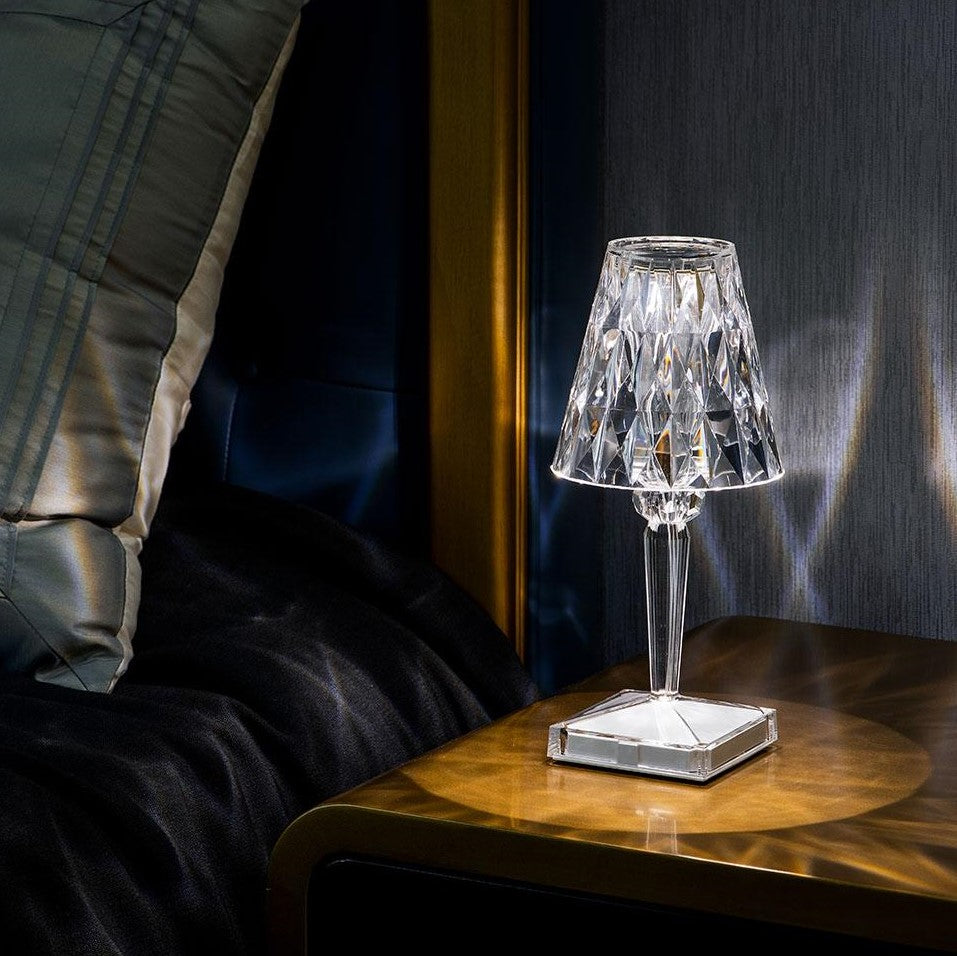 Bordslampa Kristall Akryl Touch Uppladdningsbar | Veska
