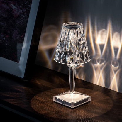 Bordslampa Kristall Akryl Touch Uppladdningsbar | Veska Kristall