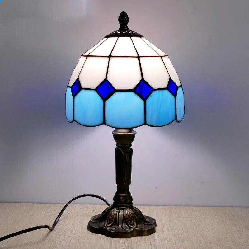 Bordslampa LED Barock Retro E27 - Vintage Tiffany Glas | Veska B
