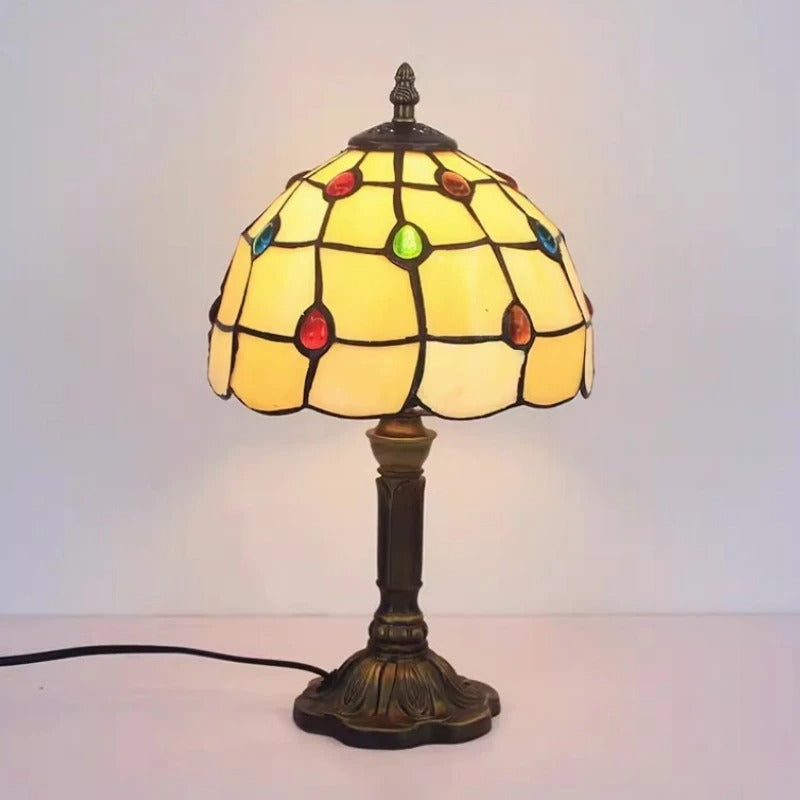 Bordslampa LED Barock Retro E27 - Vintage Tiffany Glas | Veska C