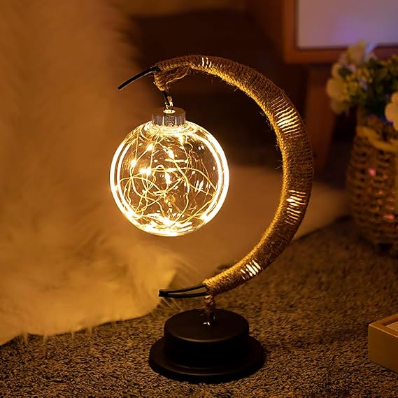 Bordslampa LED Månlampa för Sovrum | Veska