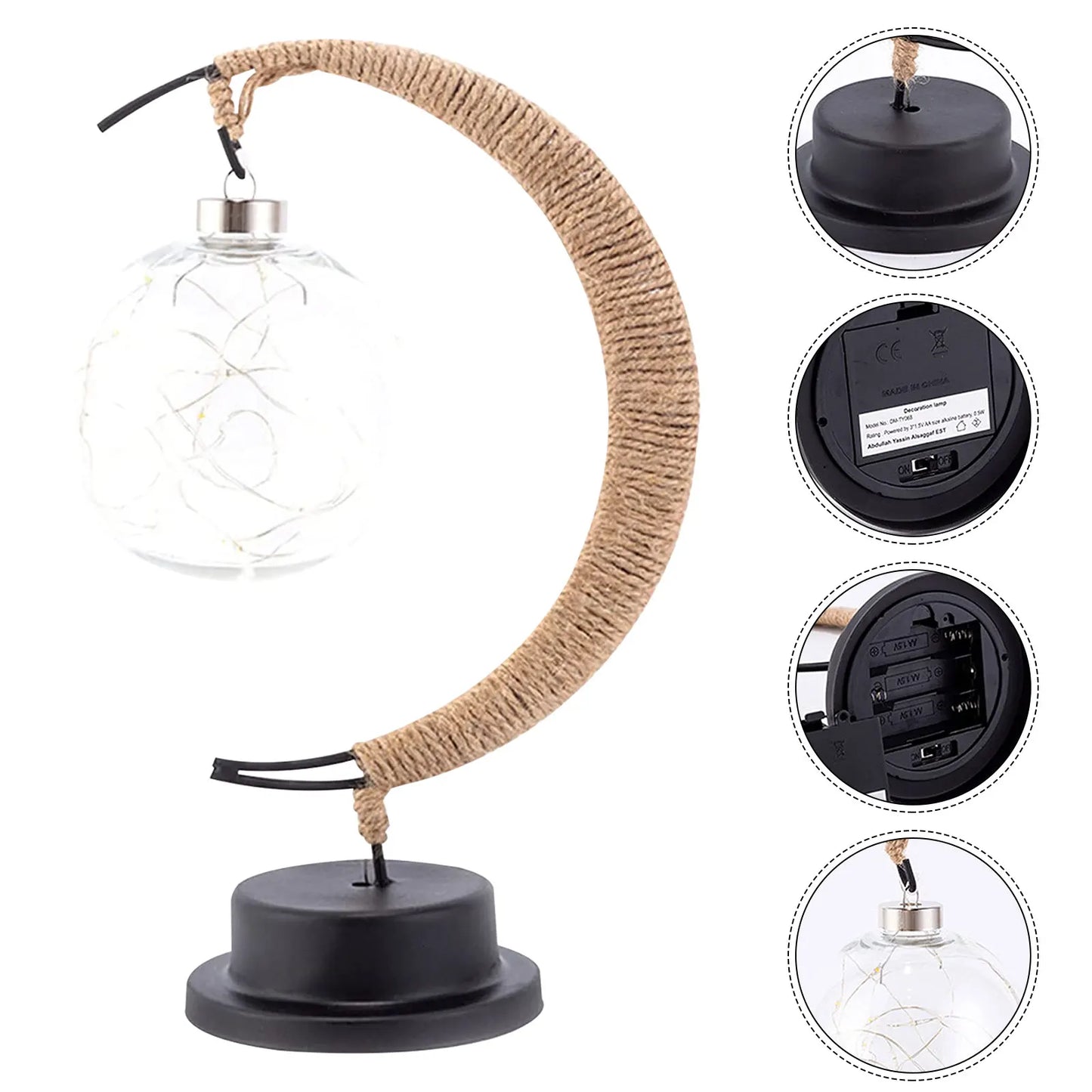 Bordslampa LED Månlampa för Sovrum | Veska