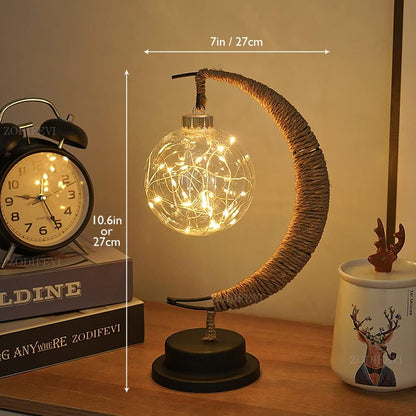 Bordslampa LED Månlampa för Sovrum | Veska