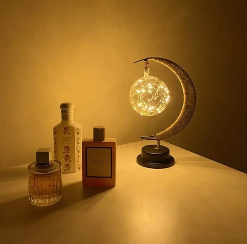 Bordslampa LED Månlampa för Sovrum | Veska