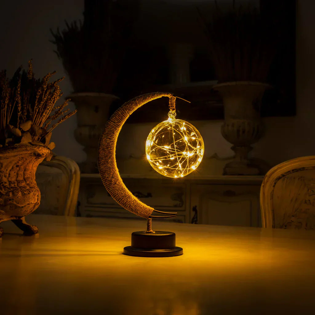 Bordslampa LED Månlampa för Sovrum | Veska