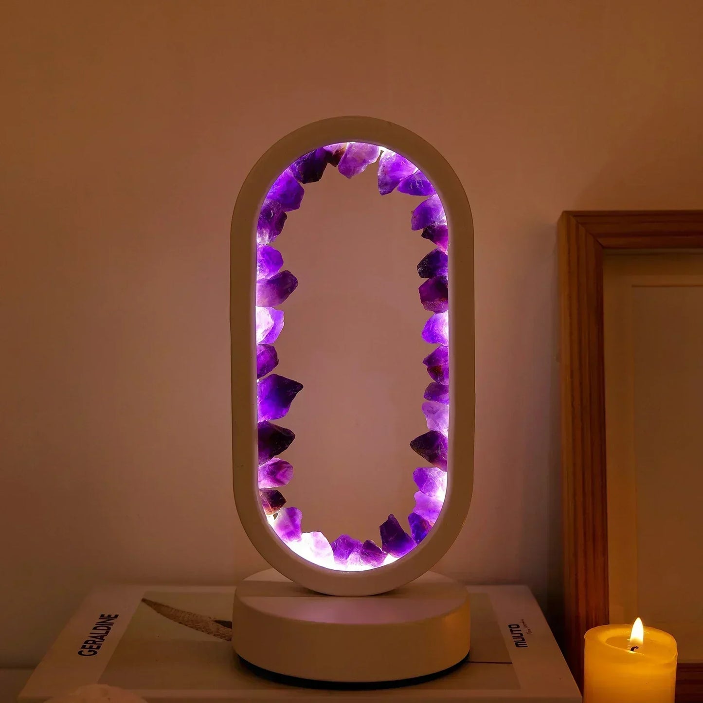 Bordslampa med kristall atmosfärisk ljusdesign | Veska