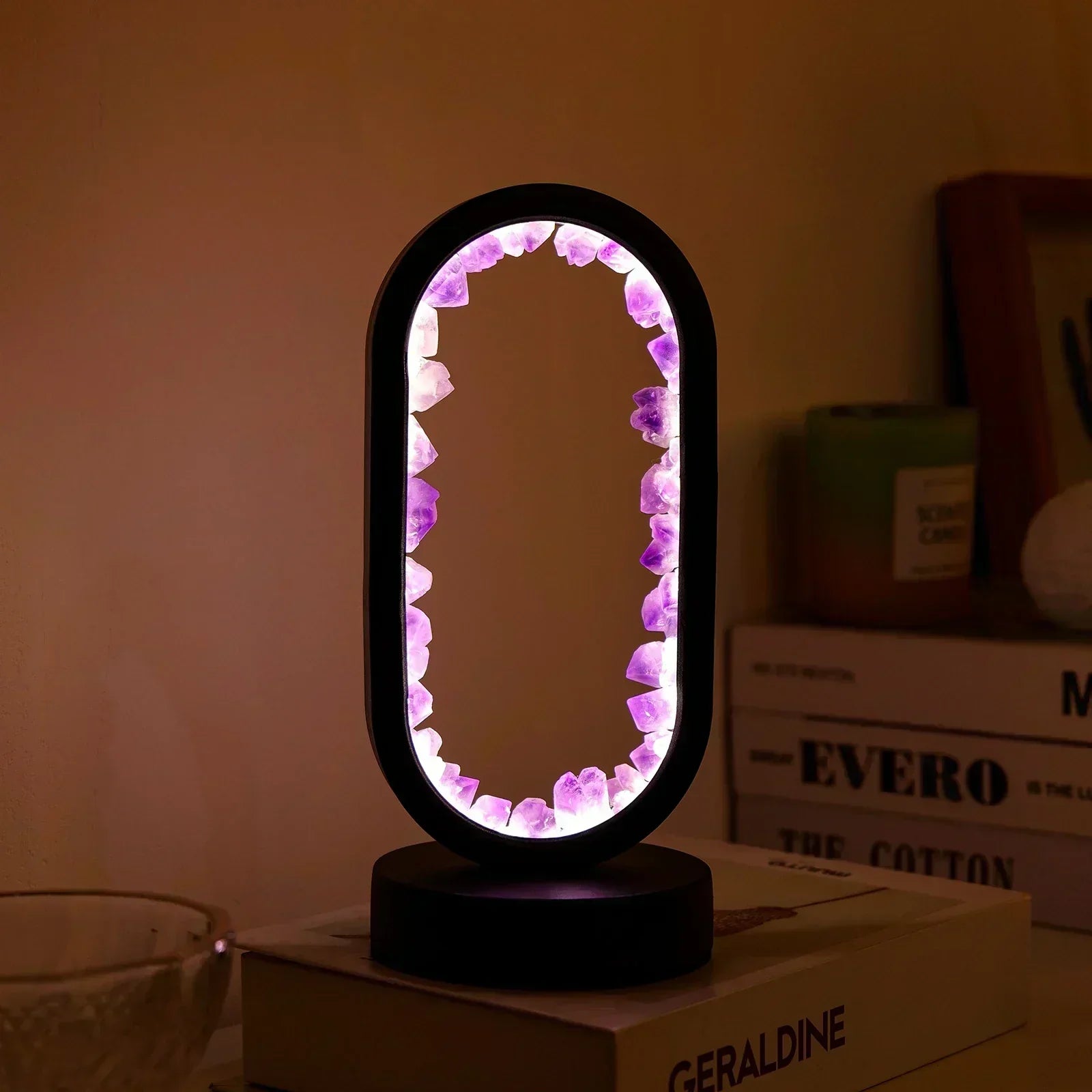 Bordslampa med kristall atmosfärisk ljusdesign | Veska