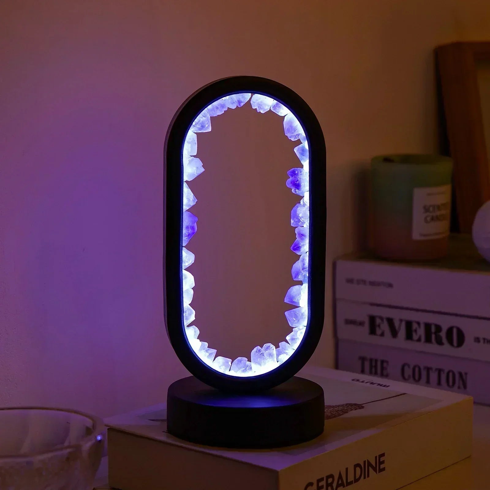 Bordslampa med kristall atmosfärisk ljusdesign | Veska