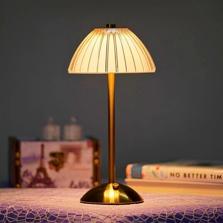 Bordslampa med kristallskärm och USB-laddning | Veska A